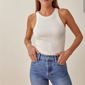NWT Reformation Tasha Tank in Bleach